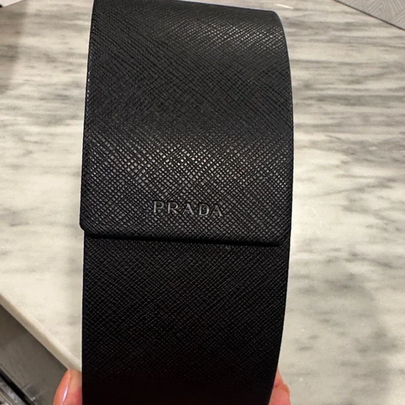 Prada Glossy Black Cat-Eye Sunglasses - Picture 7 of 15